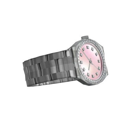 Y2K Diamond Watch Pink