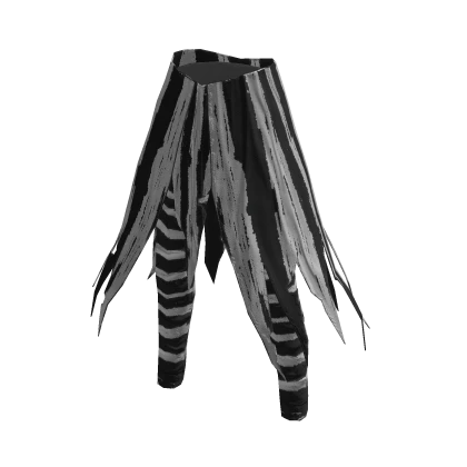 White and black horror jester pants