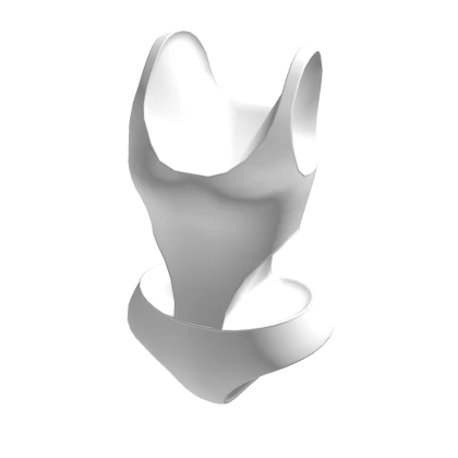 White Cutout Bodysuit