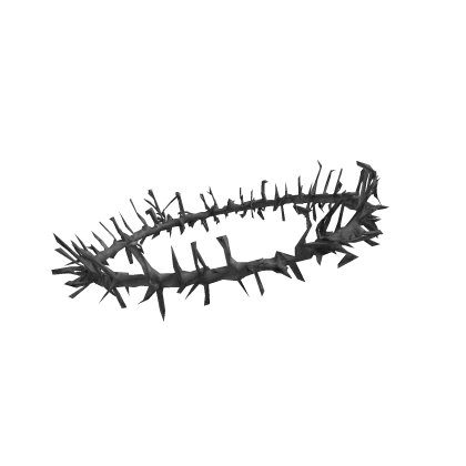 grey spiky yabujin rusty barbwire around head