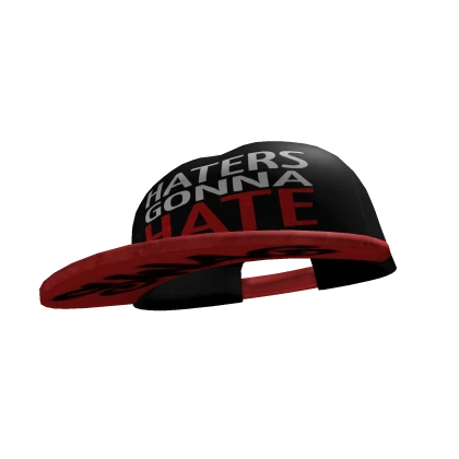 tilted HATERS GONNA HATE #swag red cap