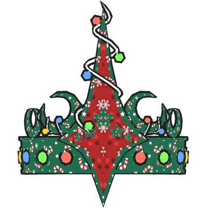 Green Red Christmas Tree Snowflake Federation