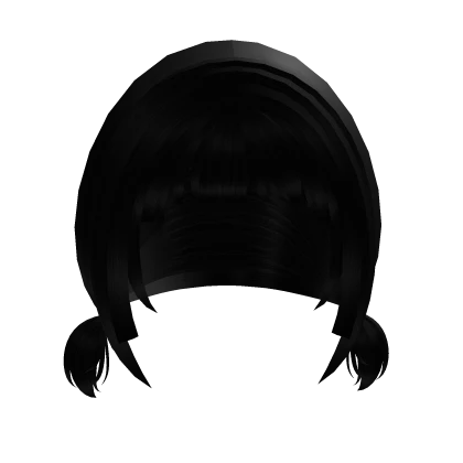 ୨୧ : kawaii black dolly baby short pigtails