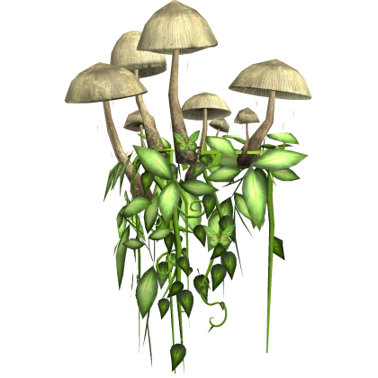 Fairycore Nature Shoulder Vine With Mushroom Right