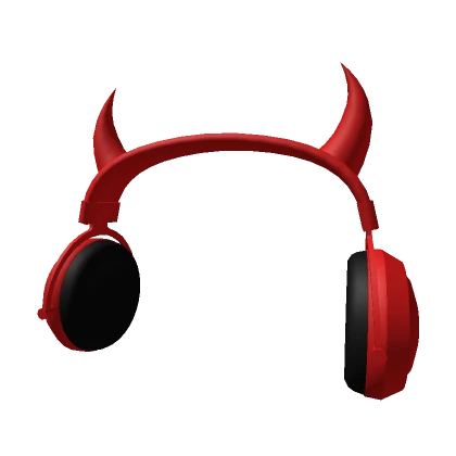 Devil Horn Headphones Red