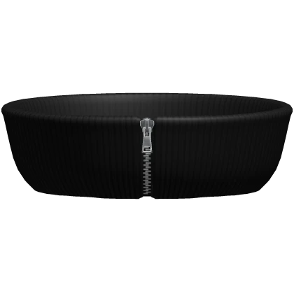 1.0 Face Zipper Turtleneck Black Gray Wool Collar