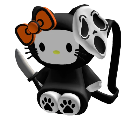 ghostface kitty halloween backpack