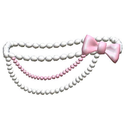 Gyaru Pearly Waist Chains Pink Bow Harajuku Cute