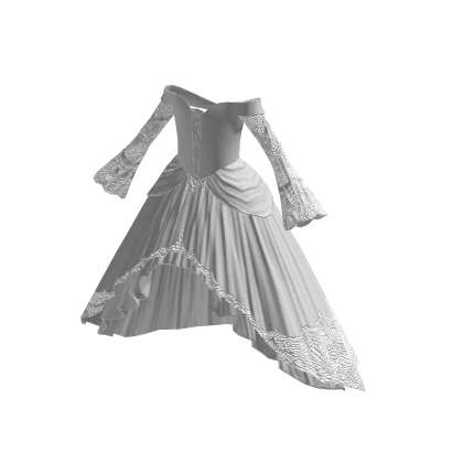 White princess ballroom gown