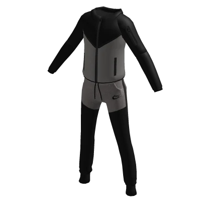 Offical Nike Tech Fleece Black & Gray