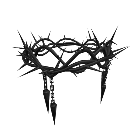 Black Chained Spike Crown