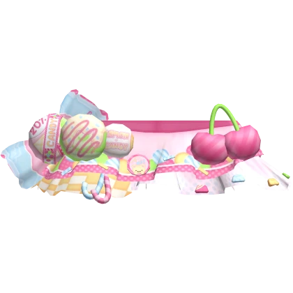 harajuku cluttered colourful candy skirt