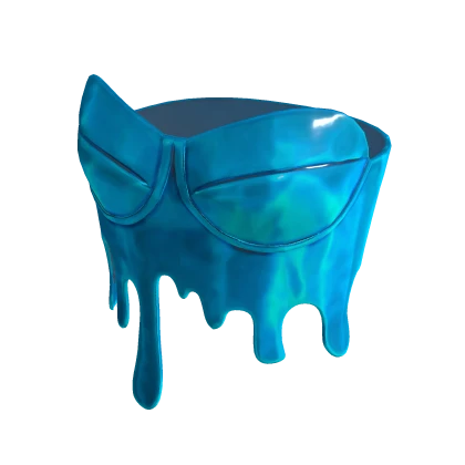 blue paint drip tube top