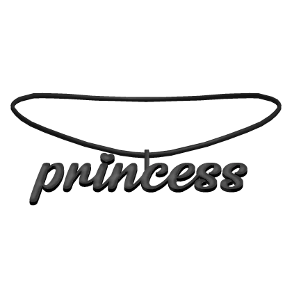 princess black necklace ♡