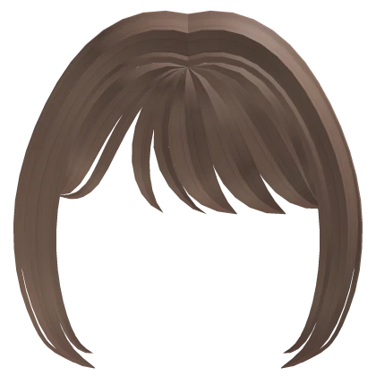 ♡ : cutesy light brown swept hair bangs