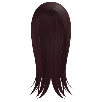 Vampire Long Hair with Side Bangs Red
