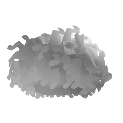 Fluffy Curly Afro White