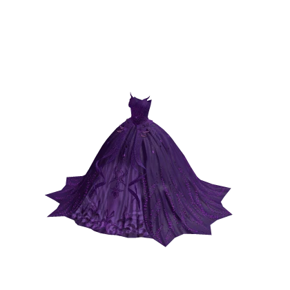 ♾️ Purple dark bloom dress