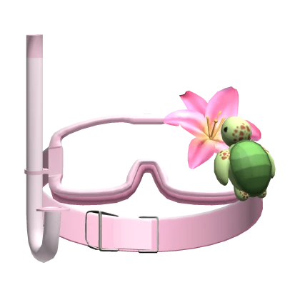 Summer Flower and Turtle Snorkle Swimming Goggles