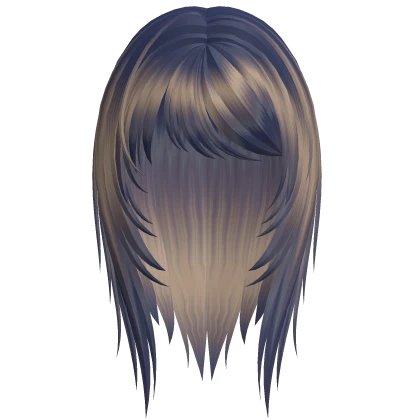 wispy emo scene angel ring hair (blue & blonde)