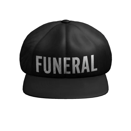 Black Scale Funeral Cap