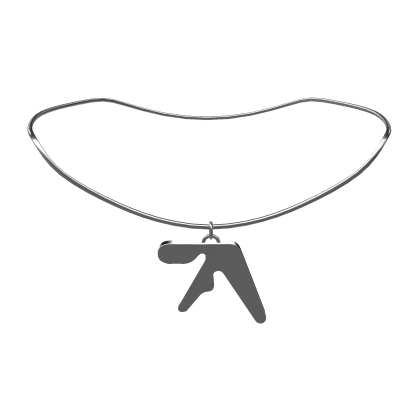 Aphex Twin Chrome Logo Necklace 1.0