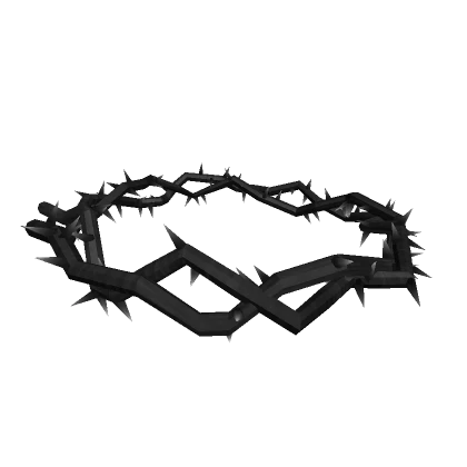 Goth Black Glowing Thorns Halo