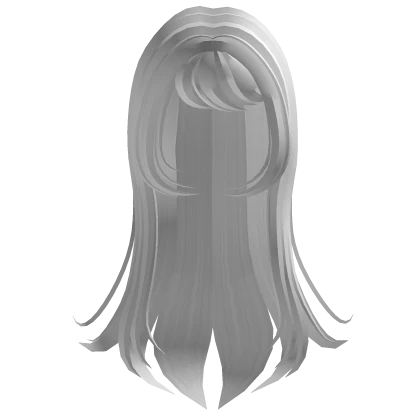 ♡ long wispy fatal frame hair in white