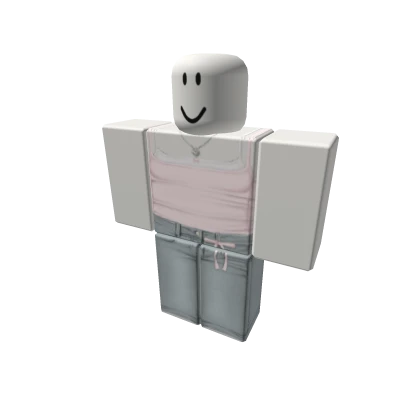 Cute White Jeans w/ Top 