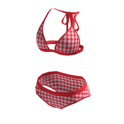 💓 Red Gingham Bikini