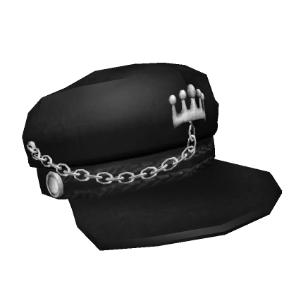 Black Crown Captain Hat