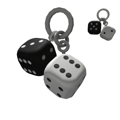 Black and White Dice Earrings