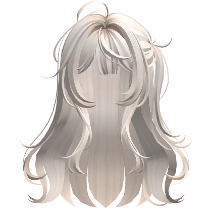 Beige Anime Side Ponytail Half-Up Hair