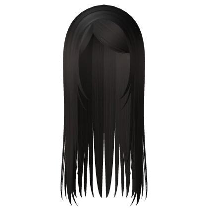 long straight emo y2k hair dark brown1