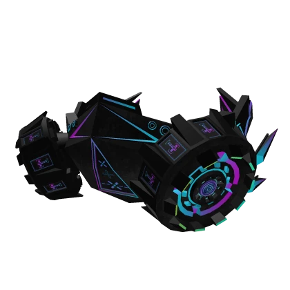 Cyber EDM Purple Neon Gas Mask A1