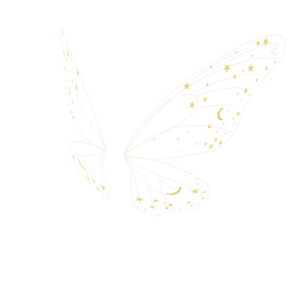 Night Sky White Butterfly Wings