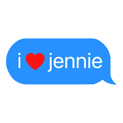 i heart jennie blackpink kpop text chat message