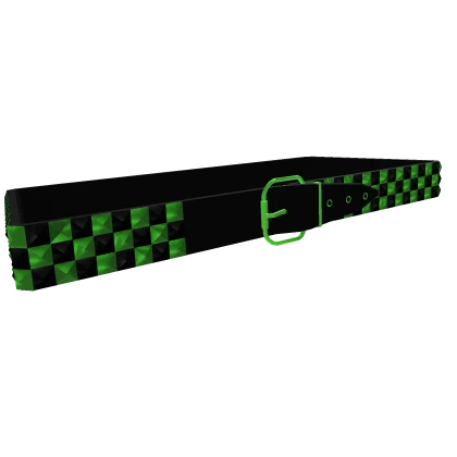 tilted scene 2000s emo green & black belt 1.0