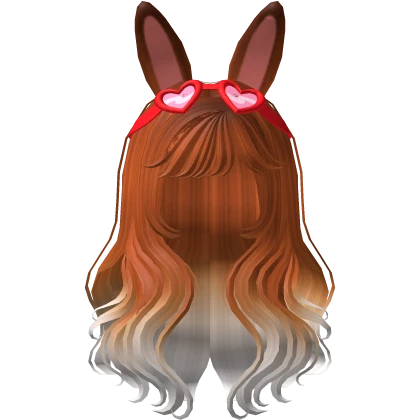 Bunnycorn Ginger Long Wavy Gradient Hair - RBCs