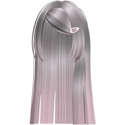 🤍 long protagonist swept scene hair grey pink