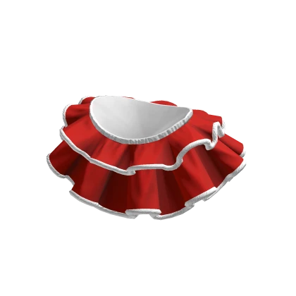 Skirt Red Fur Chic Christmas Layered Ruffle Short