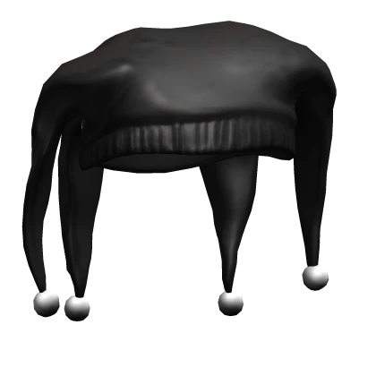 Black Realistic Jester Hat