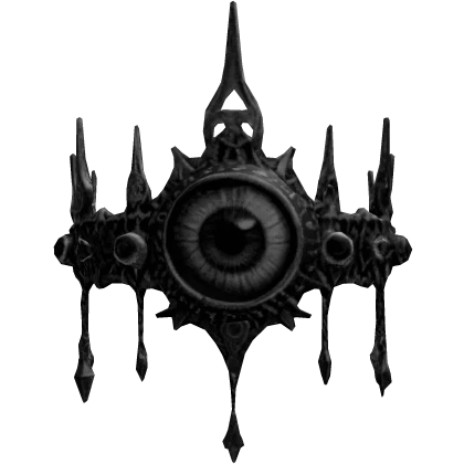 Black Iron Gothic Royal Staring Eye Crown