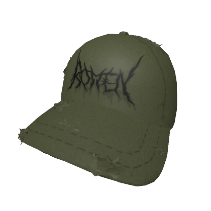 Rotten Distressed Cap Green