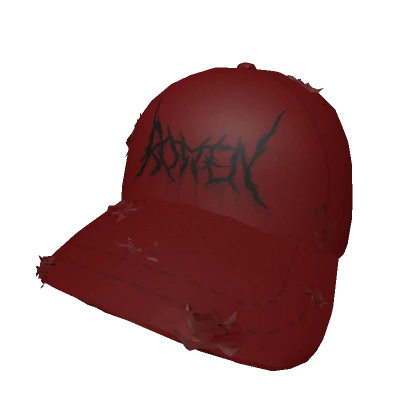 Rotten Distressed Cap Red