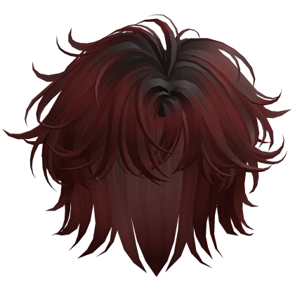Dark Red Modern Mullet Hair