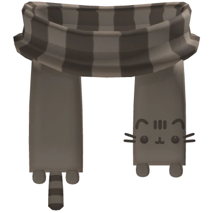 cozy winter pusheen striped scarf (3.0 girl)