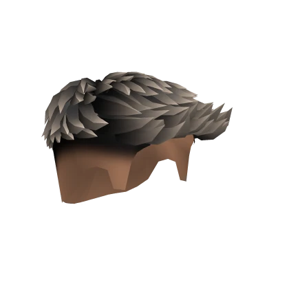 Swept Drop Fade Hair Black Highlights