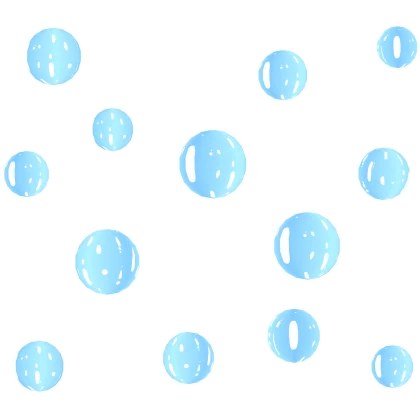 bubbles aura blue