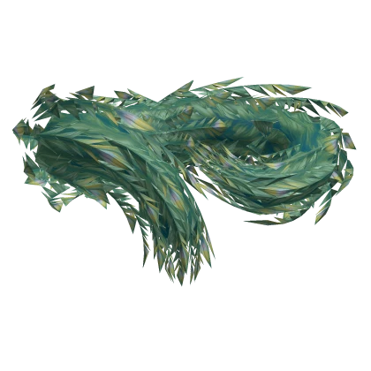 Regal Peacock Feathered Shawl
